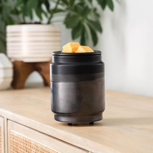 Black Dipped w/Silicone Dish Soy Wax Warmer